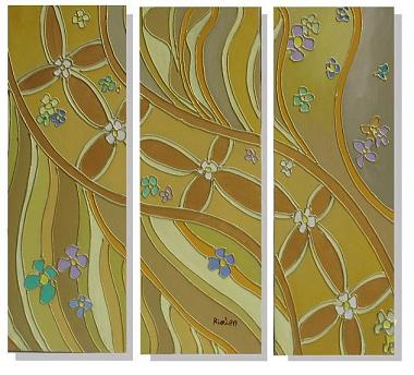Dafen Oil Painting on canvas abstract -set323